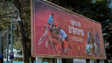 ¡®Cuesti¨®n de alma¡¯, el cartel de Osasuna en Sabadell con motivo de la Copa