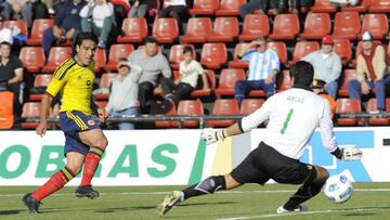 Falcao García durante el partido entre Colombia y Bolivia por Copa América Argentina 2011.