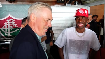 El vacile de Vinicius a Ancelotti al verle en Maracaná: parecen padre e hijo