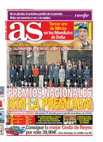 Las portadas de AS de diciembre