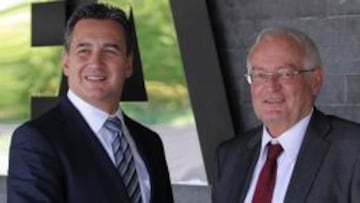 García con el alemán Eckert.