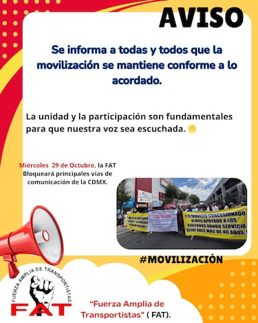 ¿A qué hora inicia el bloqueo de transportistas en CDMX este 29 de octubre?: esto tienes que saber