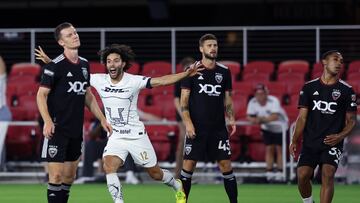 Cesar Huerta celebrates his goal 1-0 of Pumas during the game Pumas UNAM vs DC United, corresponding to the group stage of the Leagues Cup 2023, at Audi Field Stadium, on July 29, 2023.
<br><br>
Cesar Huerta celebra su gol 1-0 de Pumas durante el partido Pumas UNAM vs DC United, correspondiente a la fase de grupos de la Leagues Cup 2023, en el Estadio Audi Field, el 29 de Julio de 2023.