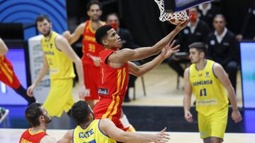 30/11/20 BALONCESTO BASKET
 FIBA EUROBASKET 2022 VENTANA FASE CLASIFICACION 
 VALENCIA  PABELLON FUENTE SAN LUIS
 SELECCION ESPA&Ntilde;OLA ESPA&Ntilde;A - RUMANIA
 TYSON PEREZ