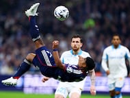 The 19-year-old Brazilian dazzled with two assists for Lyon, but late drama denied him a win against Marseille in Ligue 1.