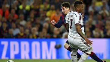 Messi, en el momento del recorte hist&oacute;rico a Boateng en 2015.