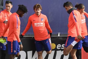 Griezmann, Thomas Partey, Kalinic, Filipe Luis y Rodri. 