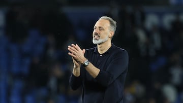 Pellegrino Matarazzo, entrenador de la Real Sociedad, elegido el mejor técnico de LaLiga EA Sports del mes de enero.