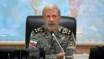 Iranian Army commander-in-chief Amir Hatami attends a meeting in the Iranian Army's War Command Room at an undisclosed location in Iran, in this handout image obtained on June 23, 2025. Iranian Army/WANA (West Asia News Agency)/Handout via REUTERS ATTENTION EDITORS - THIS PICTURE WAS PROVIDED BY A THIRD PARTY.
