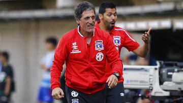 Futbol, Audax Italiano vs Colo Colo. Octava fecha, segunda vuelta Campeonato 2019. El entrenador de Colo Colo Mario Salas durante el partido de primera division disputado contra Audax Italiano en el estadio Bicentenario La Florida de Santiago, Chile. 29/09/2019 Martin Thomas/Photosport Football, Audax Italiano vs Colo Colo. Eigth date, second round Championship 2019. Colo Colo's manager Mario Salas during the first division football match played against Audax Italiano at the Bicentenario La Florida stadium in Santiago, Chile. 29/09/2019 Martin Thomas/Photosport