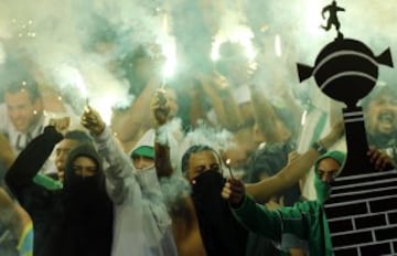 Estadio lleno y verde para acompañar a Nacional.