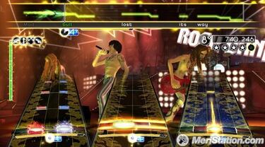 La tienda de canciones de  Rock Band, disponible en Wii