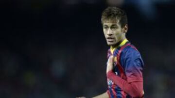 Neymar, durante el partido ante el Villarreal.