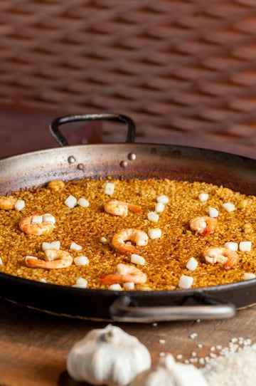 Imagen de la paella de Rocacho.