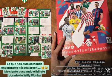 Sara Slamo y su odisea para encontrar el cromo de Isco: Me siento buscando el billete dorado de Willy Wonka