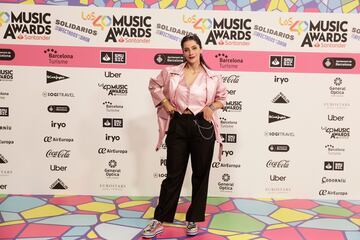 La presentadora Martina Orrego posa en el photocall de Los40 Music Awards.