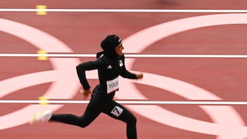 La atleta afgana Kimia Yousofi.