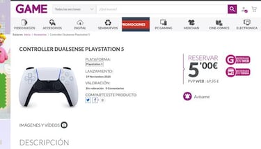 PS5 y PS5 Digital Edition: dónde reservar PlayStation 5; Amazon, GAME, Media Markt, Fnac...