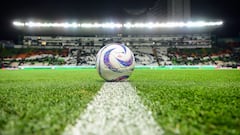 Official Ball during the game Leon vs Santos, corresponding to Play In A B of the Torneo Apertura 2023 of the Liga BBVA MX, at Nou Camp Leon Stadium, on November 26, 2023. 

<br><br>

Balon oficial Voit Tempest durante el partido Leon vs Santos, correspondiente al Play In A B del Torneo Apertura 2023 de la Liga BBVA MX, en el Estadio Nou Camp Leon, el 26 de noviembre de 2023.