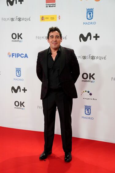 El actor Pablo Chiapella en la alfombra roja de los Premios Forqué.
