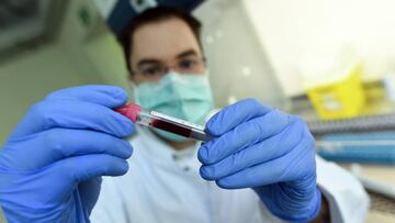 Una muestra de sangre.