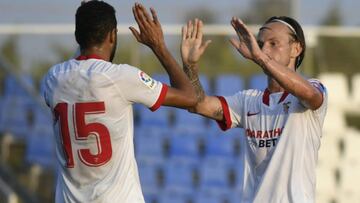 En Nesyri y Rakitic.