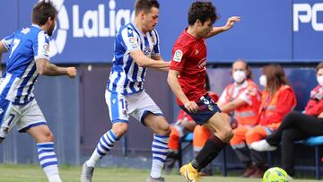 Manu S&aacute;nchez, en un partido ante la Real Sociedad. 