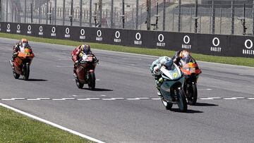 MotoGP - Italian Grand Prix - Mugello Circuit, Scarperia e San Piero, Italy - May 30, 2021 Leopard Racing's Dennis Foggia wins the Moto3 race REUTERS/Ciro De Luca