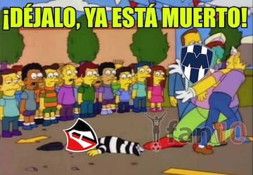 Los memes también golean al Atlas por perder con Monterrey