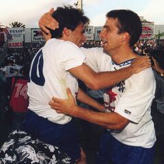 Julito y Pizzi, en el podio goleador