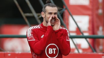 Soccer Football - World Cup - UEFA Qualifiers - Wales Training - Vale Resort, Hensol, Wales, Britain - November 9, 2021 Wales&#039; Gareth Bale during training Action Images via Reuters/Paul Childs