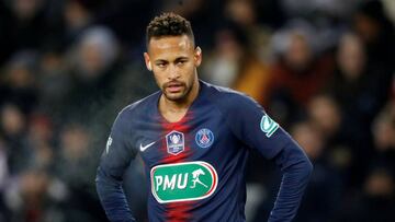 Soccer Football - French Cup - Round of 32 - Paris St Germain v RC Strasbourg - Parc des Princes, Paris, France - January 23, 2019  Paris St Germain&#039;s Neymar during the match     REUTERS/Charles Platiau