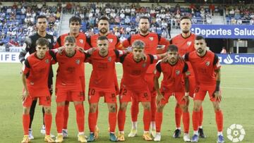 Once del M&aacute;laga en Tenerife.