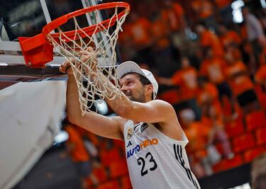 El Real Madrid campeón de Liga. En la imagen, Sergio Llull.