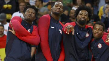 Jimmy Butler, Kevin Durant, DeAndre Jordan y Kyle Lowry.