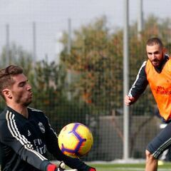 Marcelo, Carvajal y Mariano incrementan el ritmo