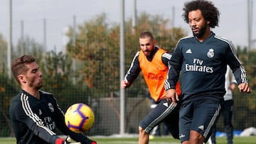 Marcelo, Carvajal y Mariano incrementan el ritmo