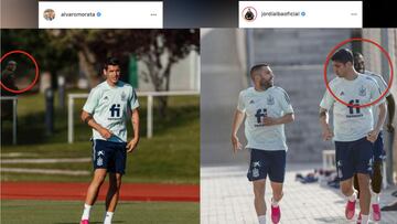 Las fotos de Jordi Alba y Morata que han dado que hablar en redes