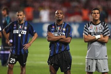Maicon fichó en 2006 por el Inter, su progresión fue tal que se convirtió en un referente de la posición de lateral derecho. El brasileño fue pieza clave para el Inter de Mou que consiguió el triplete, Liga, Copa y Champions, en 2010. En el Inter jugó 249 partidos en los que sumó 20 goles y repartió 51 asistencias.