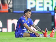 Jorge Sanchez of Cruz Azul during the 1st round match between Leon and Cruz Azul as part of the Liga BBVA MX, Torneo Clausura 2026 at Nou Camp Leon Stadium, on January 10, 2026 in Leon, Guanajuato, Mexico.