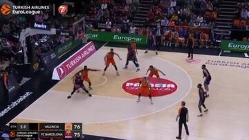 Dios bajó a Valencia: el canastón final de Mirotic para hacer ganar al Barcelona