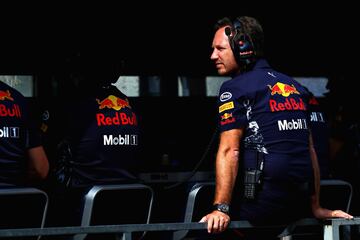 Christian Horner, del equipo de Red Bull. 