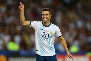 0-2. Giovani Lo Celso celebró el segundo gol.