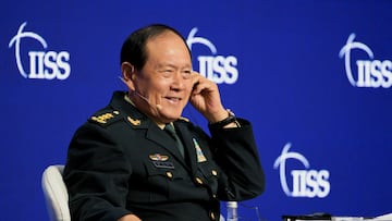 China's State Councilor and Defence Minister General Wei Fenghe answers questions from the audience at a plenary session during the 19th Shangri-La Dialogue in Singapore June 12, 2022. REUTERS/Caroline Chia