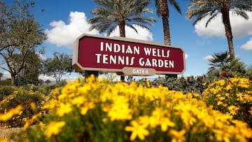 Aledaños de las pistas del Masters de Indian Wells.