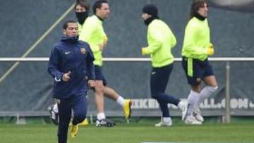 Trabajo físico para los que no fueron a Ceuta ayer