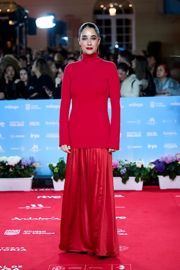 Elisa Zulueta en la alfombra roja.