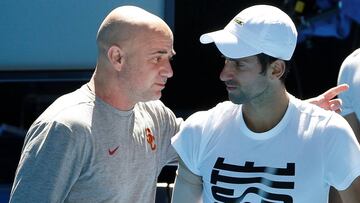 Andre Agassi deja de ser entrenador de Novak Djokovic
