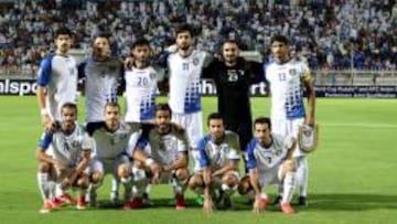 Esta es la selecci&oacute;n de Kuwait que se midi&oacute; al L&iacute;bano en octubre.