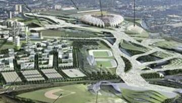 <b>VIRTUAL. </B>Los evaluadores del COI sólo podrán ver maquetas de Londres 2012.